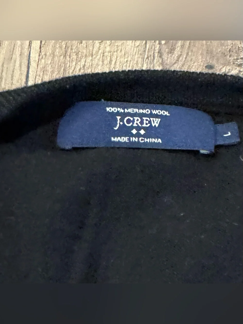 EUC J. Crew Men's Black V-Neck Sweater - Large